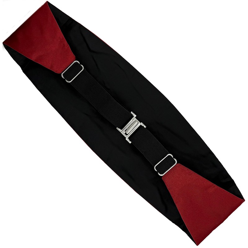 ZUKIY Men's Formal Satin Adjustable Cummerbund - Brown