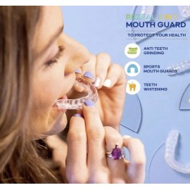 Unbranded Mouth Guards for Teeth Grinding, Moldable Night Guards for Teeth Grinding,4 Guar