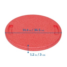 ECR4Kids CircleSpots, Seating Pads, Red, 10-Pack