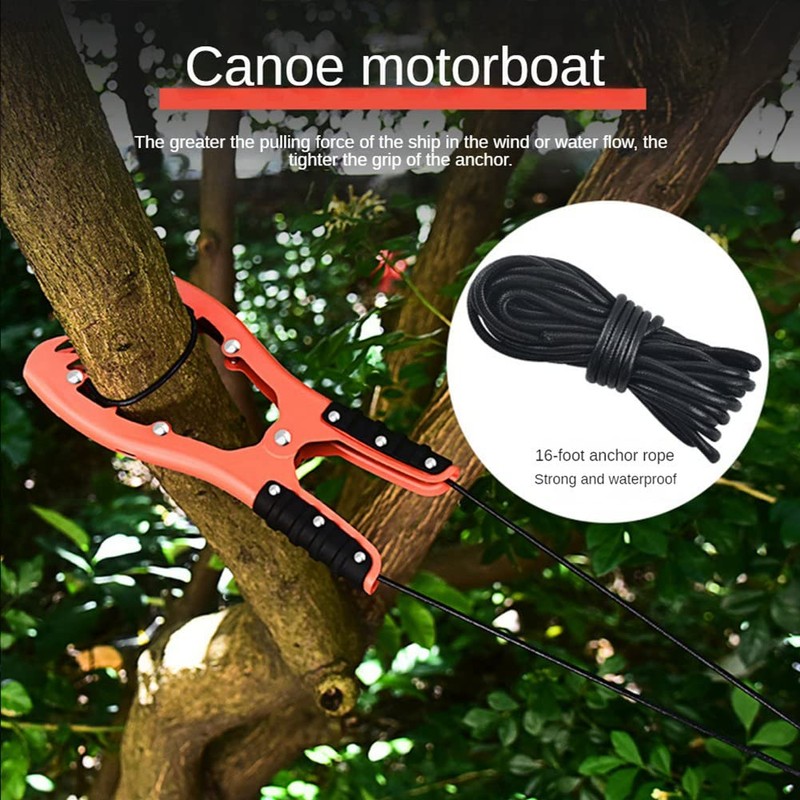 Kayak Anchor Grip,Canoe Anchor Grip,Brush Anchor Gripper Clamp for Tighter
