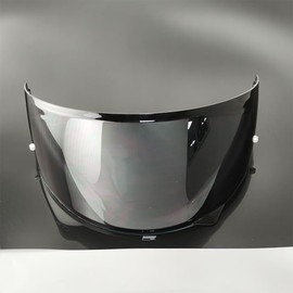 ANSUNDA HJ-34P Helmet Visor for HJC C10, UV Protection Motorcycle Windproof Helmet Face Shield for HJC C10 (Deep Black)