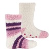 Tick Tock Baby Girls 2 Pack Cosy Socks with Grippers