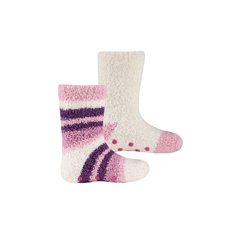 Tick Tock Baby Girls 2 Pack Cosy Socks with Grippers