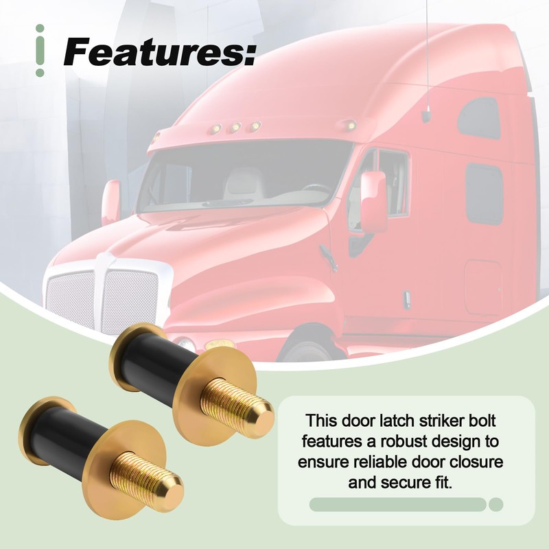 2 PCS Cab Door Latch Striker Bolt Compatible with Kenworth