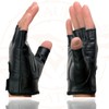 Milwaukee Leather Men's Fingerless Motorcycle Riding Hand Gloves - Medium