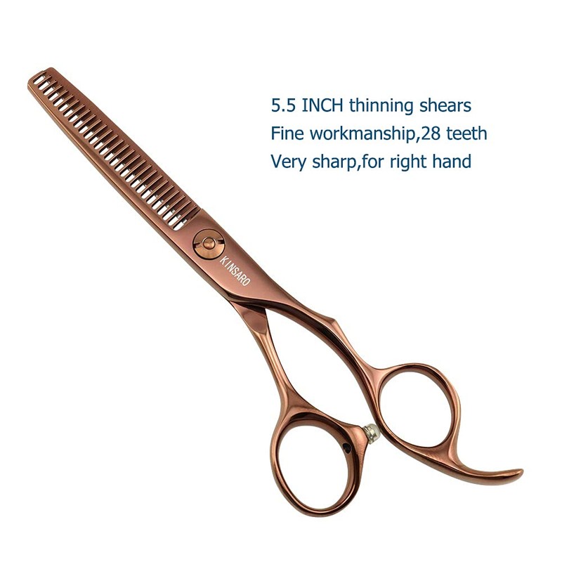 5.5 Inch Hair Thinning Scissors 440C Thinning Shears Professional Hair