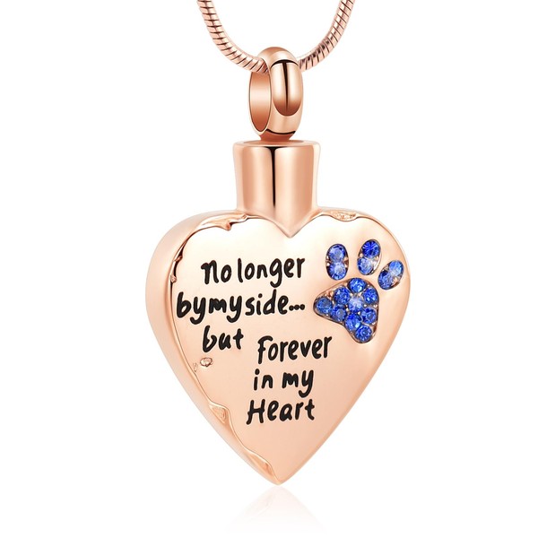 Cremation Urn Necklace for Ashes for Dog Cat Stainless Steel