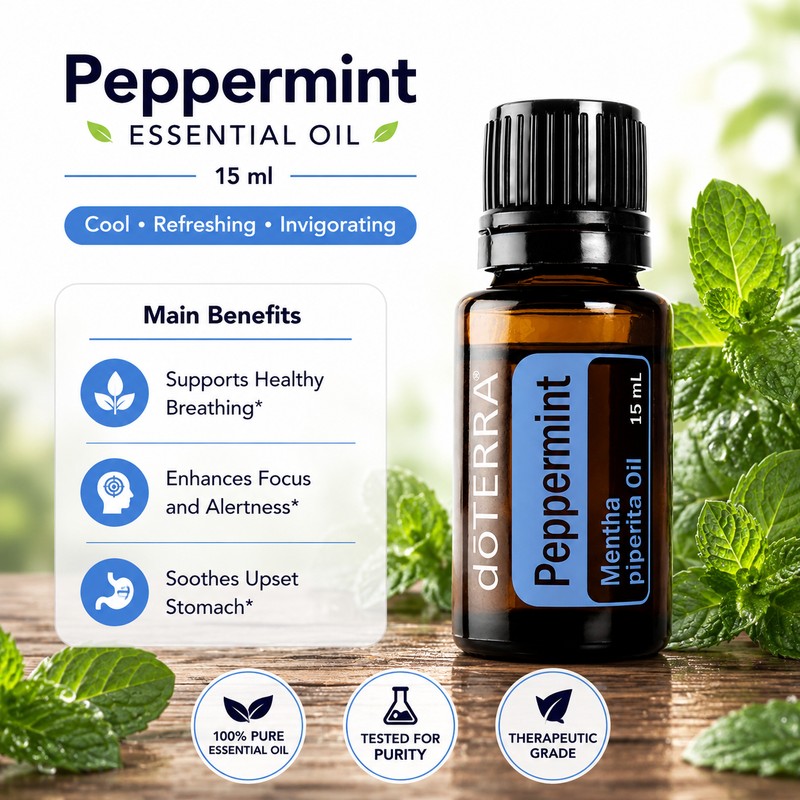 ( SHIP FAST ) doTERRAs Peppermint/Lavender/Lemon/Zengest/Ginger/Easy Air/Patchouli/Tea Tree/Frankincense/On Guard/Wild Orange