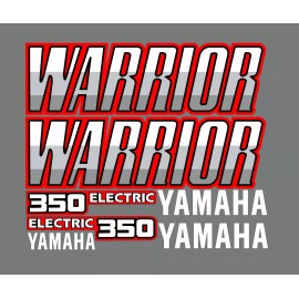 Factory Efx Warrior 350 Stock Style Full Graphic Kit Decals Stickers 87-04 Gray Atv Quad