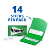 Trident Spearmint Sugar-Free Chewing Gum, Bulk, 24 Packs of 14