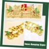FUNOMOCYA 20pcs Christmas Snowflake Door Hanger Decorations Baubles Xmas Tree