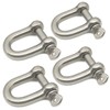 D Ring Shackle Lock-M10/0.4", 304 Stainless Steel D Ring for