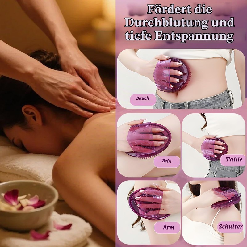 2 x Meridian Massage Brush with 10 ml Essential Oils