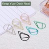 YOKIVE 100 Pcs Paper Clips, Drop-Shaped | Keep Desk Neat,