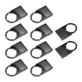 sourcing map 10pcs 22mm Diameter Black Plastic Push Button Switch Notice Board Dust-Proof 25x15mm Lens