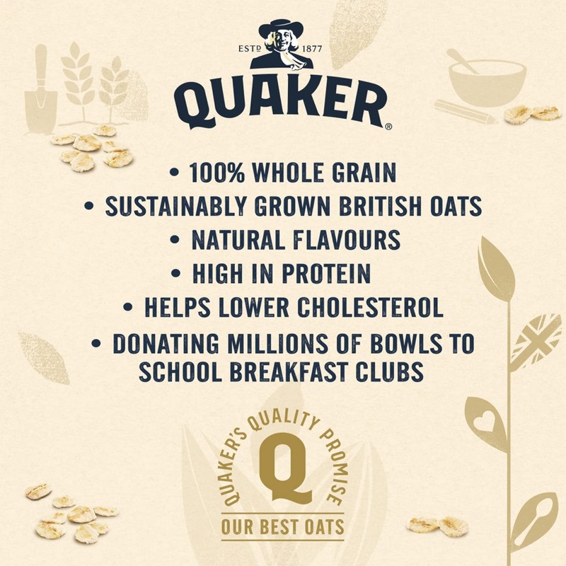 Quaker Oat So Simple Protein Original Porridge, 8 x 37.7g