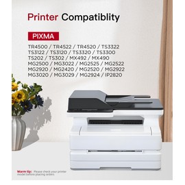 Quark 245XL 246XL Ink Cartridges 2 Pack Compatible with Canon Ink 245 and 246 Replacement for Canon PG-245XL CL-246XL PIXMA MG2522 MG2500 TR4520 TS3120 TS3122 Printer (1Black, Tri-Color)