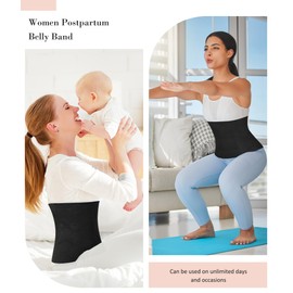 Nebility Nebility Womens' Waist Trainer Tummy Control Waist Cincher Slim Body Shaper (Black Without Hook, M)