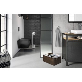 ZACK Carvo GANCHO PARED TOALLA Mate, Ceramic, Silver, One Size