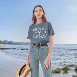 Funny Cute Love Heart Graphic Tee Women Letter Print Graphic Tee Heart Tshirt Girls Women Outdoor Workout Athletic Tee Shirt (Blue XXL)