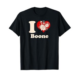I Heart Boone North Carolina Floral T-Shirt