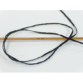 Black Fettuccia Cottonac Fine Yarn - Cotton, Acrylic Blend 50 Gram 191 Yards