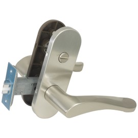 美和rokku zlt902 – 6 Indoor Lever Handles, Lock, Silver 0150 – 525