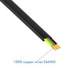 NECABLES 2Pack 6 Inch Short RJ9 Cable 4P4C Phone Cord
