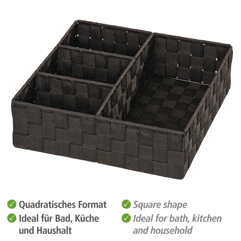 Wenko Organizer Adria - storage box, 4 compartments, 32 x