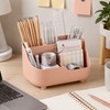 5-Section Office Desk Organizer for Stationery - Large Capacity Desktop