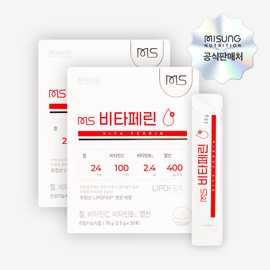 MS Vitaferrin non-heme iron iron nutritional supplement (30 packets) x 2, iron nutritional supplement for adolescent women and men, Kim Pharmacist TV / MS 비타페린 비헴철 철분영양제(30포) x 2개, 청소년 여성 남성 철분영양제,김약사TV