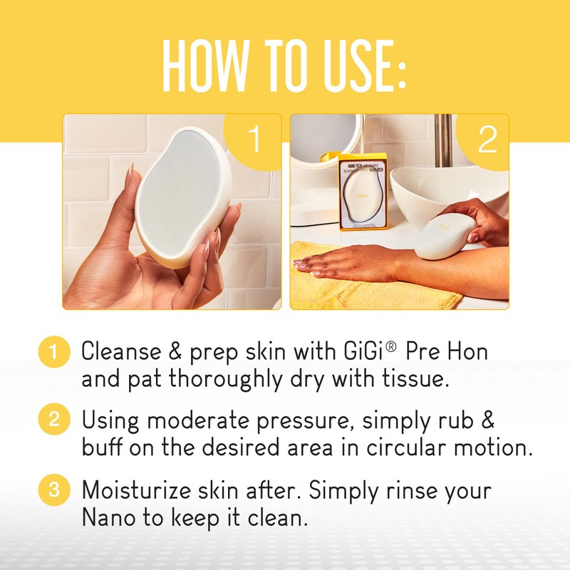 GiGi Nano Tech Crystal Hair Remover – Painless Reusable Hair