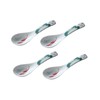 Ceramic Soup Spoons set, Chinese Style Glaze Porcelain Rice Spoons,