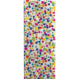 Jillson Roberts 20" x 30" Printed Birthday Gift Tissue, Party Confetti White (48 Folded Sheets)