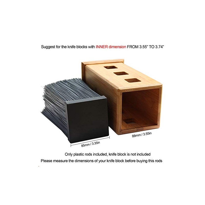 Knife Block Replacement Rods, HANZIUP Plastic Bristles for Knife Stand