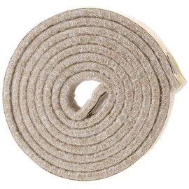 SoftTouch Self-Stick Heavy Duty Felt Strip Roll for Hard Surfaces (1/2" x 60"), Oatmeal