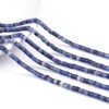 BEADIA - abalorio espaciadoras de sodalita azul natural, redondas, sueltas,