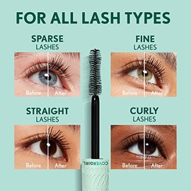 Covergirl Lash Blast Cleantopia Mascara, Volumizing, Smudge-Proof, Vegan Formula, Brown 815, 0.32oz