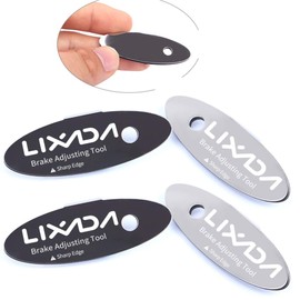Lixada MTB Disc Brake Pads Adjusting Tool Bicycle Pads Mounting Assistant Brake Pads Rotor Alignment Tools Spacer Bike Repair Kit Universal Road Mountain Bicycle V-Brake Blocks Set