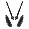 TRQ Front Steering Kit Steering Rack & Pinion Bellow Tie