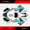 Factory EFX Black & Cyan Shift Racing Graphics kit Fits