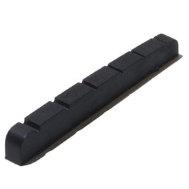Black graphite guitar top nut six string 43mm x 3.5mm