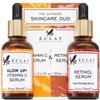 Eclat Skincare Face Serum Set - Vitamin C & Retinol