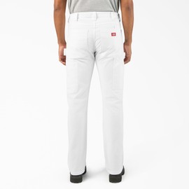 Dickies Men's Flex Duck Canvas Utility Painter's Pants White