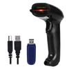 WoneNice Barcode Scanner Wireless 2-in-1 (2.4Ghz Wireless+USB 2.0 Wired) Handheld