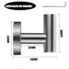 4 PCS Porta Toallas para Baño,304 Gancho de Acero Inoxidable