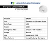 LED Round Emergency Light Ceiling Flush Mounted Maintained/Non Maintained EML05D