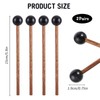 2Pairs Drum Mallets, 5.9-Inch Rubber Mallets Percussion, Children's Rubber Drumsticks,