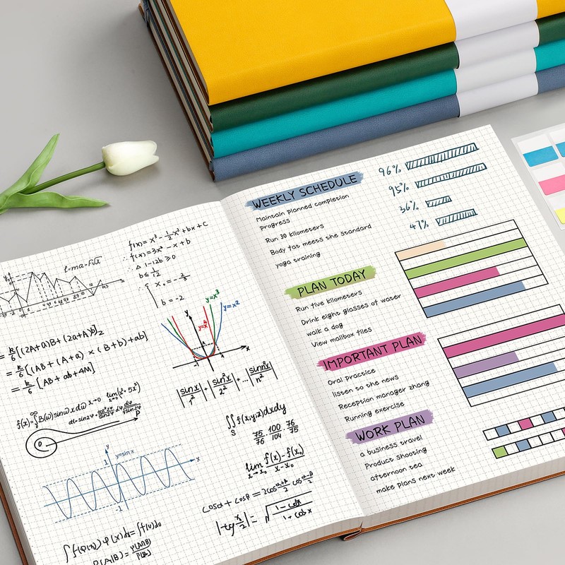 AHGXG Graph Paper Notebook - Grid Paper Notebook Large A4