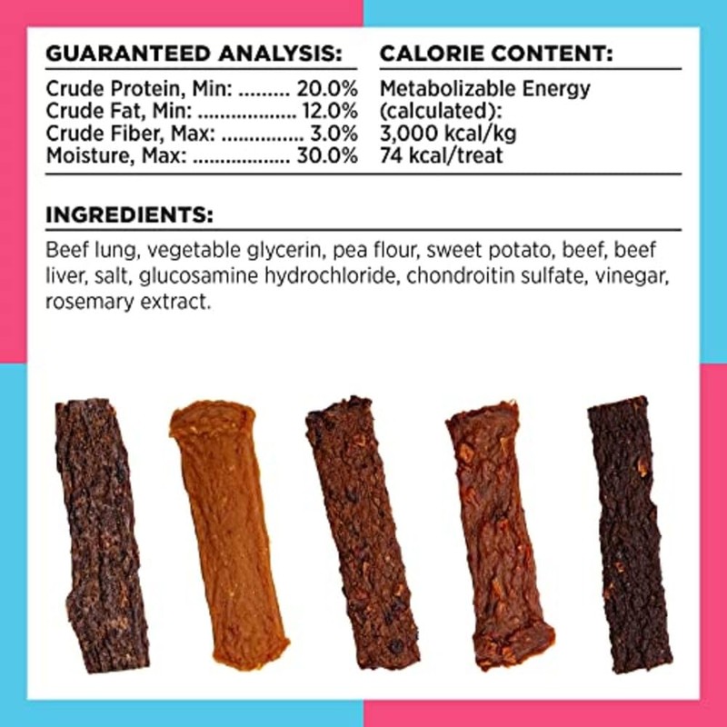 BIXBI Liberty Functional Healthy Hip And Joint Dog Jerky Treats,